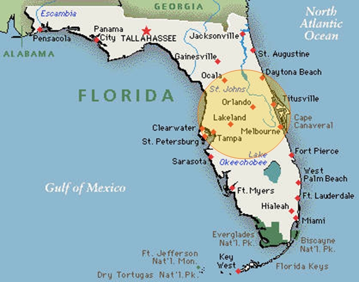 Map_of_Central_Florida-Lakeland-moving-company Your Lakeland, Florida Area Moving Company - Get a FREE Quote Orlando | Central Florida