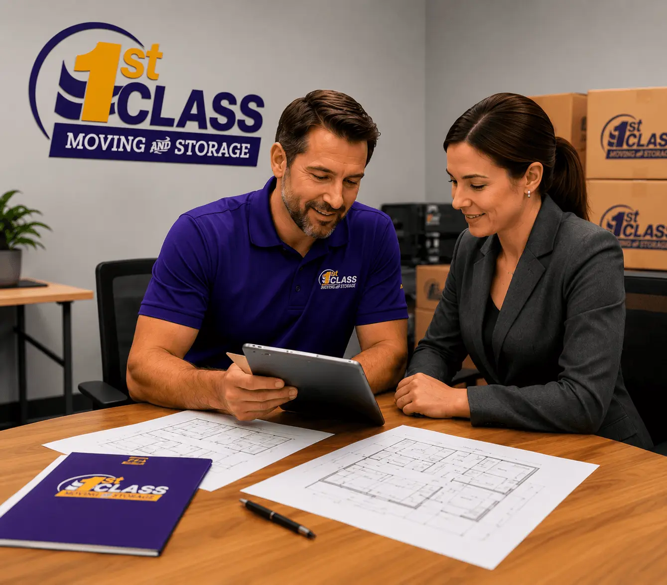 One project manager from start to finish, You have one person to call, one person coordinating the crews, and one person responsible for keeping the move on schedule.